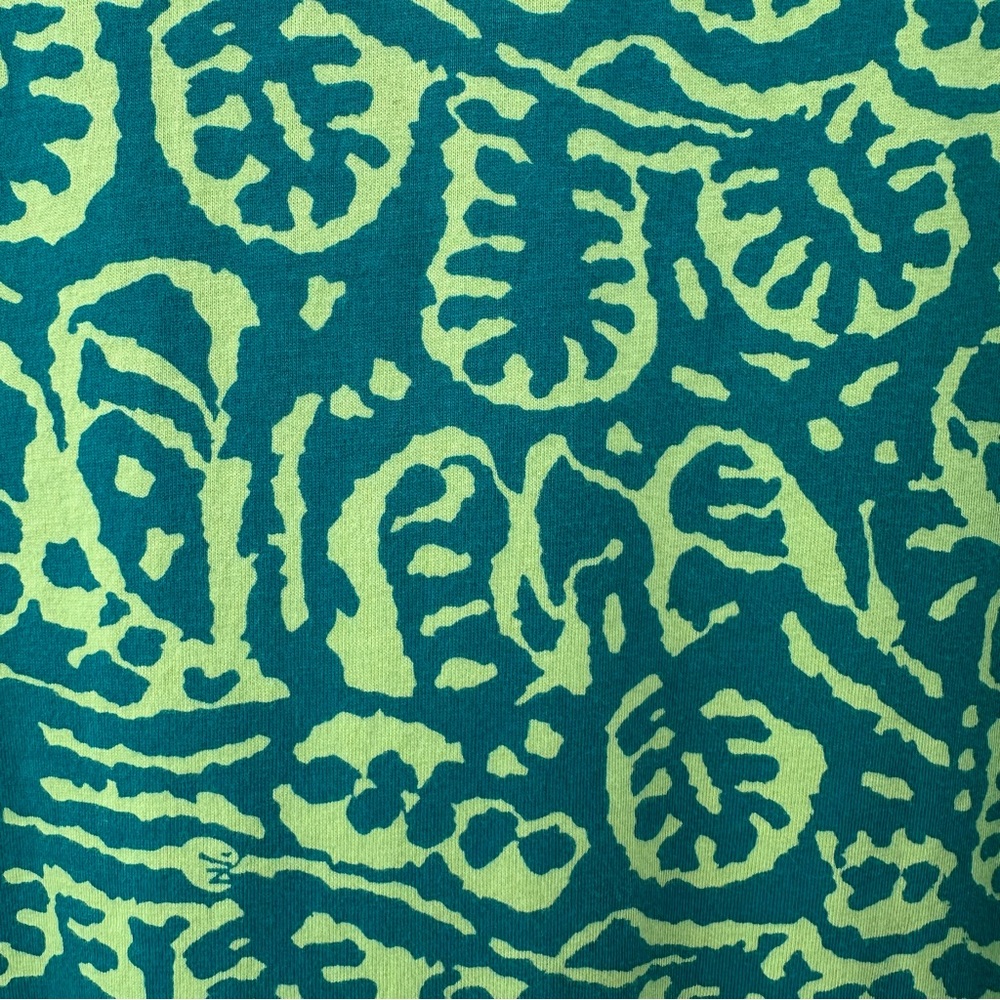 Soft Surroundings Santiago Gaia Tropical Green Jersey Dress Pockets PM Resort - Picture 11 of 14